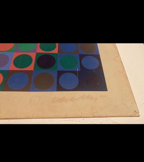Vasarely zeefdruk, Kinderen en Baby's, Speelgoed | Speelkleden, Gebruikt, Ophalen