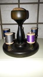 Vintage garenkloshouder of spoelstandaard in hard hout, Antiek en Kunst, Ophalen of Verzenden