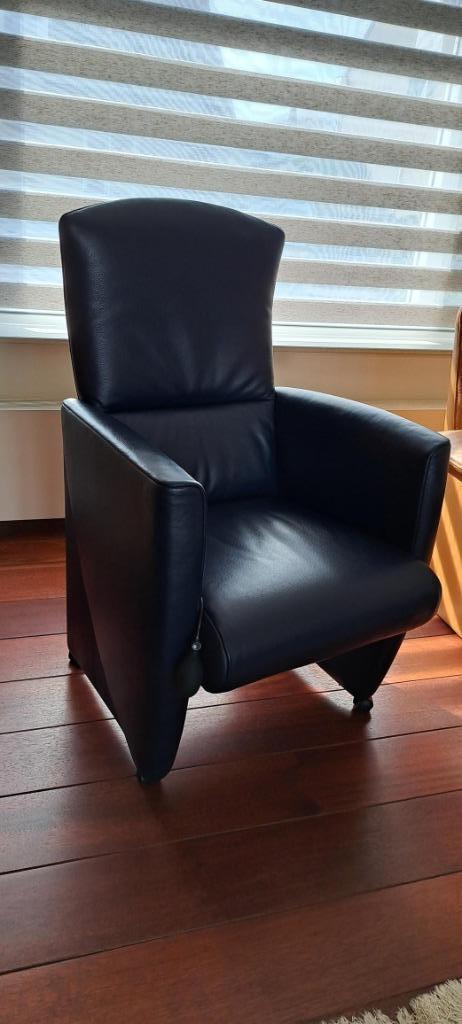 Moderne luxe leren fauteuil in Nieuwstaat van TOPMERK JORI, Huis en Inrichting, Fauteuils, Zo goed als nieuw, Leer, 50 tot 75 cm