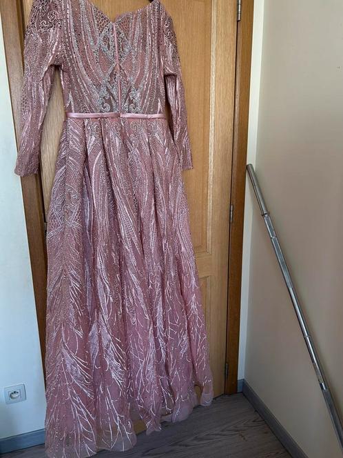 Verlovings- of avondjurk maat 42-44 oudroze 100€, Kleding | Dames, Gelegenheidskleding, Zo goed als nieuw, Galajurk, Maat 42/44 (L)