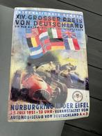 Verzamelaars item autoracen blikken bord uit 1951 Nürnberg, Verzamelen, Ophalen of Verzenden, Zo goed als nieuw, Reclamebord
