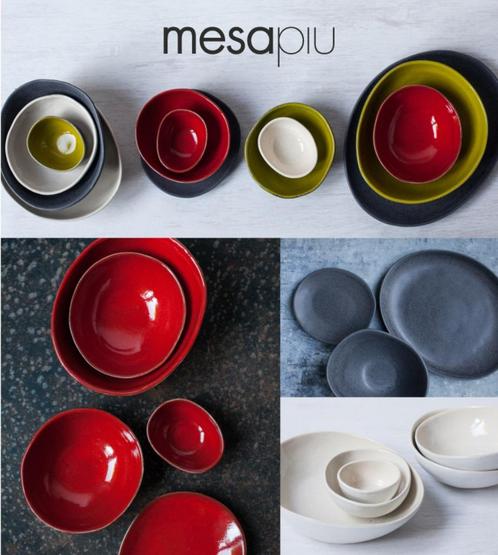 Nieuw: Mesapiu aardewerk in verschillende kleuren en vormen, Huis en Inrichting, Keuken | Servies, Nieuw, Compleet servies, Overige stijlen