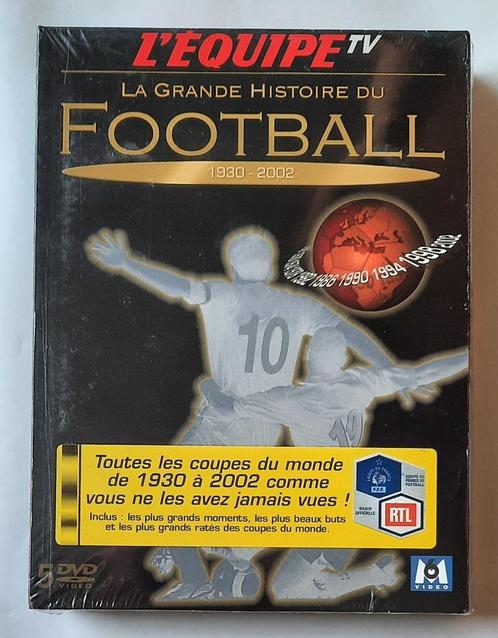 La grande histoire du Football: 1930 - 2002 neuf sous bliste, Cd's en Dvd's, Dvd's | Sport en Fitness, Nieuw in verpakking, Voetbal