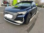 Audi Q4 e-tron S-line, Auto's, Audi, Automaat, Zwart, Blauw, Leder