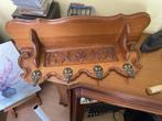 vintage hout gesneden kapstok met hoedenplank, Ophalen
