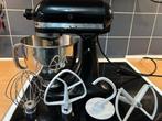 KitchenAid Artisan zwart, Elektronische apparatuur, Keukenmixers, 4 liter of meer, Ophalen, Zo goed als nieuw, 3 snelheden of meer