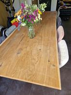 eiken boomstam tafel, Maison & Meubles, 100 à 150 cm, Chêne, Rectangulaire, Enlèvement ou Envoi