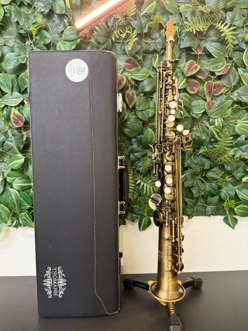 Saxophone soprano ancien Thomann TSS-350, Musique & Instruments, Instruments à vent | Saxophones, Comme neuf, Soprano, Avec valise