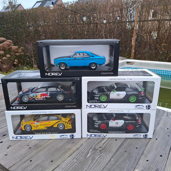 5 x 1/18 Norev Models, Hobby en Vrije tijd, Modelauto's | 1:18, Nieuw, Auto, Norev, Ophalen of Verzenden