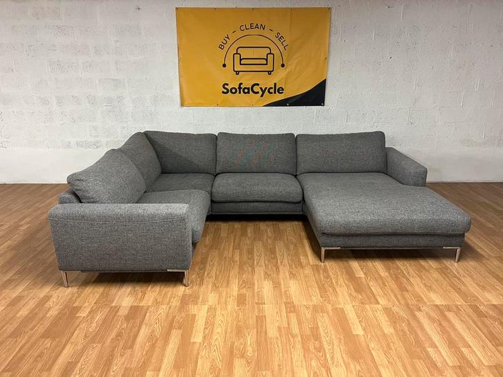 Inhouse Hoekzetel – Modern & Ruim – Extra brede zit, Huis en Inrichting, Zetels | Voetbanken en poefs, Zo goed als nieuw, Stof