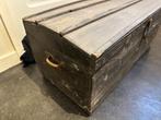 Originele oude vintage koffer/kist van 1935 met stempel, Ophalen, Minder dan 50 cm, Gebruikt, 50 tot 100 cm
