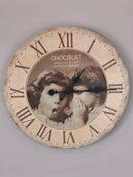 Horloge murale rétro style vintage Chocolat, Enlèvement, Horloge murale