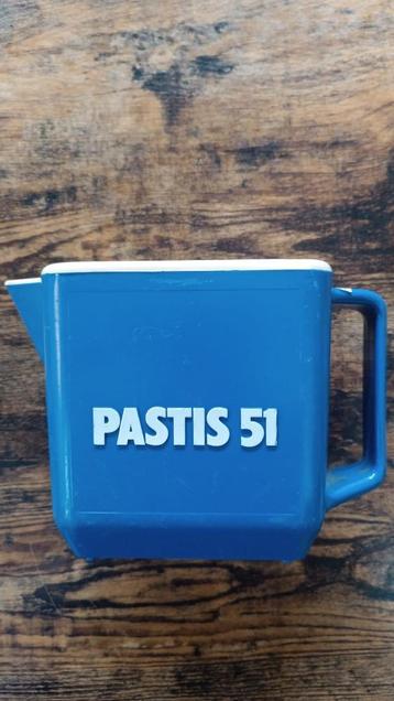 Vintage Pastis 51 blauwe waterkan 
