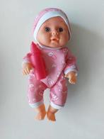 klein popje (ongeveer 22 cm) met papflesje, Meisje, Popje - badje, Gebruikt, Ophalen