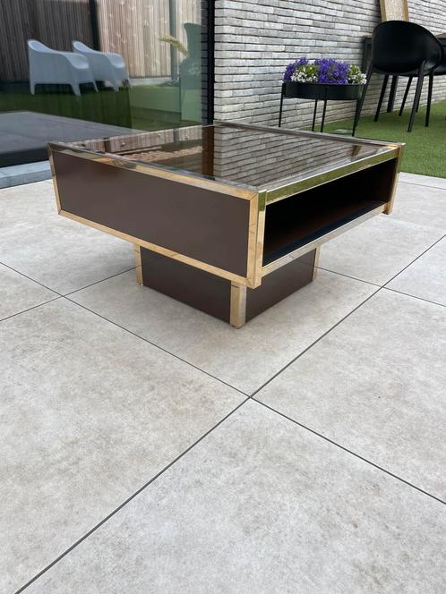 2 Willy Rizzo for Cidue salon/bijzet tafels, Huis en Inrichting, Tafels | Bijzettafels, Zo goed als nieuw, Vierkant, Minder dan 45 cm