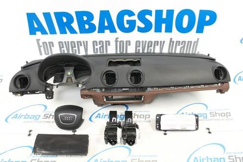 Airbag set - Dashboard zwart/bruin 4 spaak Audi A3 8V, Autos : Pièces & Accessoires, Tableau de bord & Interrupteurs