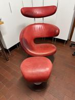 Stokke varier peel met voetbank leder , vinted, Huis en Inrichting, Ophalen, Scandinavisch design, Gebruikt, Eenpersoons