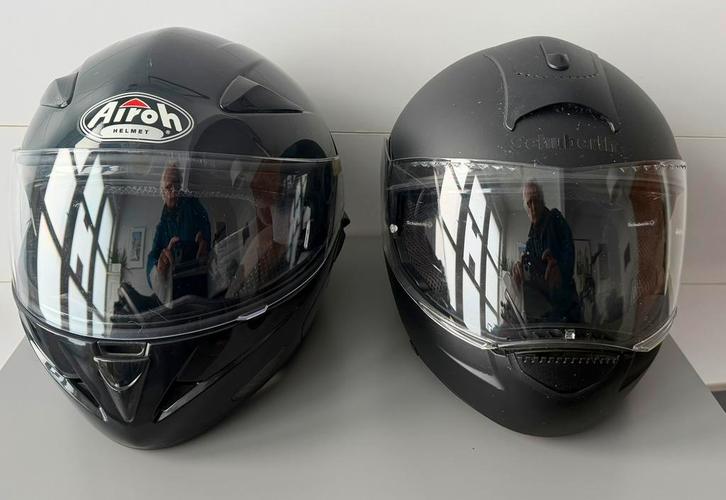 Integraalhelmen Schuberth en Airoh, Motoren, Kleding | Motorhelmen, Integraalhelm, Ophalen of Verzenden