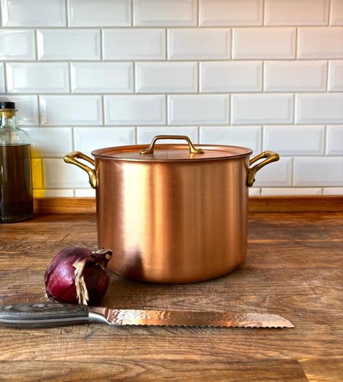 Wegro / Falk koperen soepketel / kookpot, Huis en Inrichting, Keuken | Potten en Pannen, Zo goed als nieuw, Kookpan of Snelkookpan