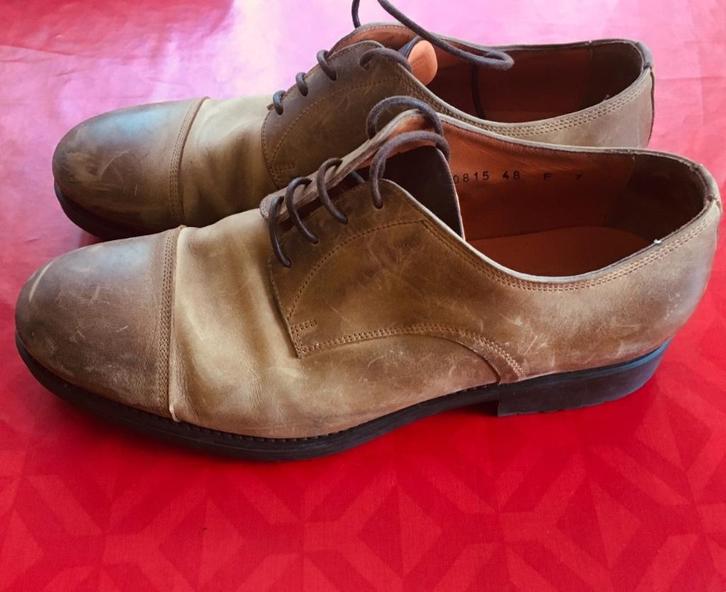 Santoni Schoenen (Heren Lace ups Veterschoenen), Kleding | Heren, Schoenen, Zo goed als nieuw, Veterschoenen, Bruin, Ophalen of Verzenden