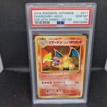 Charizard Holo Exp 20th Anniv-1st Edition Jap PSA 10 beschikbaar voor biedingen