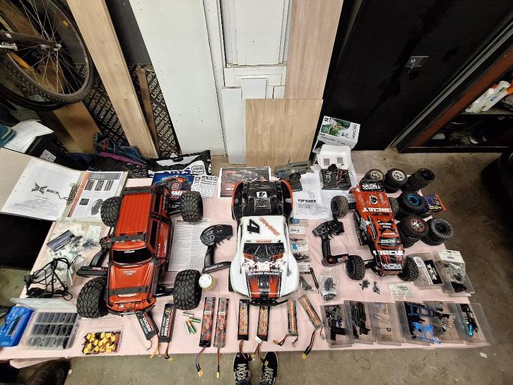 Voiures Téléguidées LOT voitures+pièces+outils, Hobby en Vrije tijd, Modelbouw | Auto's en Voertuigen, Gebruikt, Auto, Groter dan 1:32