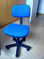 Bureaustoel blauw, Gebruikt, Ophalen