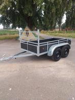 Nieuwe Dubbelas aanhangwagen 750kg Rijbewijs b, Auto diversen, Aanhangers en Bagagewagens, Ophalen of Verzenden, Zo goed als nieuw