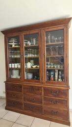 Buffetkast / vitrinekast 3 deurs., Antiek en Kunst, Ophalen