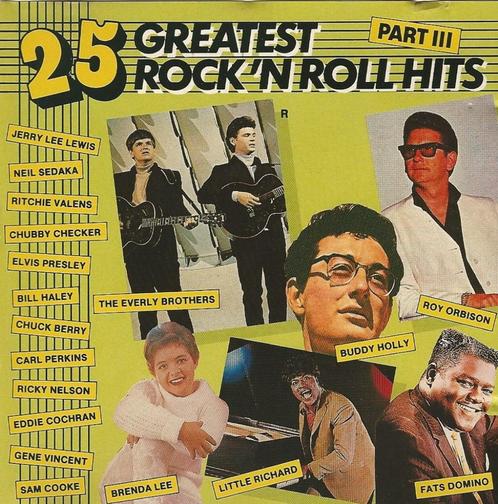 CD * 25 GREATEST ROCK 'N' ROLL HITS - Part 3, Cd's en Dvd's, Cd's | Rock, Zo goed als nieuw, Ophalen of Verzenden
