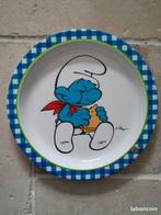 Assiette Schtroumpf gourmand, Verzamelen, Smurfen, Ophalen of Verzenden, Nieuw, Smulsmurf, Huisje of Attribuut