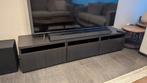 Meubles TV + colonne – couleur bois foncé, 150 à 200 cm, Utilisé, Autres matériaux, Moderne