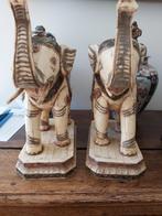 Paire d'éléphants (anciens) en ivoire, Antiquités & Art, Enlèvement