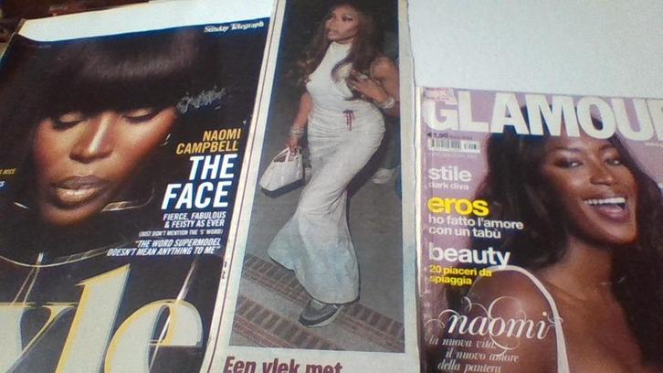 NAOMI CAMPBELL, Collections, Revues, Journaux & Coupures, Journal ou Magazine, 1980 à nos jours, Enlèvement ou Envoi