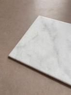 Marmeren blad - Wit - 30x30x1cm, Ophalen of Verzenden, Nieuw, Vierkant, Overige materialen
