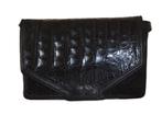 Jean Charles handtas –  leer & croco – zwart - dustbag, Handtassen en Accessoires, Tassen | Damestassen, Ophalen of Verzenden