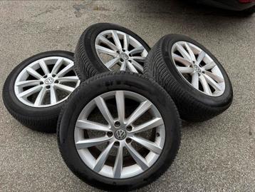 17 inch 5x112 Vw velgen set 215/55 R17 6mm profiel beschikbaar voor biedingen