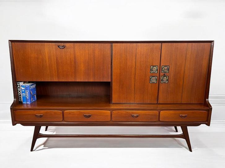 Vintage Sideboard - dressoir Louis van Teeffelen - Wébé, Huis en Inrichting, Kasten | Dressoirs, Zo goed als nieuw, 150 tot 200 cm