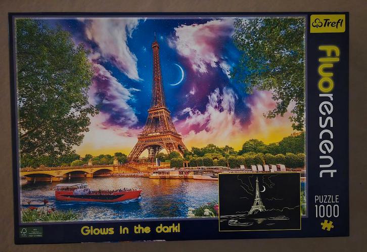 Puzzel Trefl 1.000 st. “Parijs”, Hobby en Vrije tijd, Denksport en Puzzels, Zo goed als nieuw, Legpuzzel, 500 t/m 1500 stukjes
