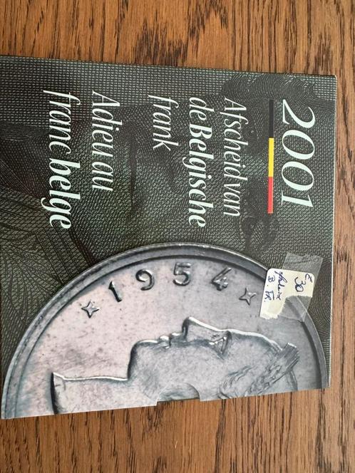 Afscheid Belgische Frank 2001 Stempelglans (61), Postzegels en Munten, Munten | België, Overig, Ophalen of Verzenden