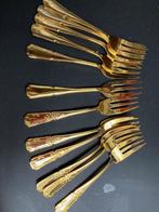12 vermeille dessert vorkjes 14 cm lang, Ophalen, Zo goed als nieuw