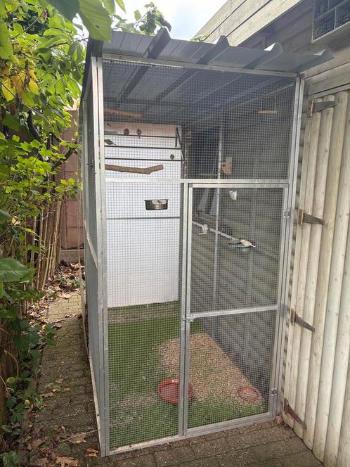 Voliere, Dieren en Toebehoren, Vogels | Hokken en Kooien, Zo goed als nieuw, Aluminium, Ophalen
