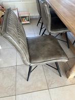 Stoelen, Huis en Inrichting, Stoelen, Ophalen, Leer, Zo goed als nieuw, Grijs