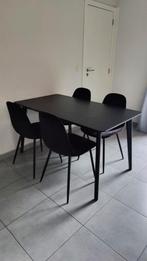 IKEA tafel + 4 stoelen, Huis en Inrichting, Tafels | Eettafels, Ophalen, Gebruikt, 100 tot 150 cm, 50 tot 100 cm