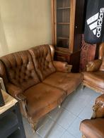 fauteuil chesterfield de couleur marron, Huis en Inrichting, Ophalen, Gebruikt