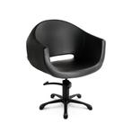Knipstoel Evo black kapsalon kappersstoel zwart stoel, Nieuw, Binnen, Ophalen of Verzenden