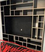 Tv meubel uit zwarte multiplex GRATIS, Huis en Inrichting, Kasten | Wandmeubels, Ophalen, Zo goed als nieuw