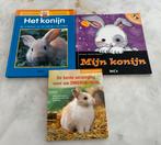 3 kinder boekjes: verzorging konijn / dwergkonijn, Boeken, Dieren en Huisdieren, Ophalen of Verzenden, Gelezen, Konijnen of Knaagdieren