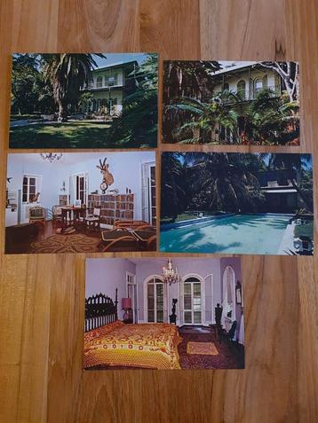 5 cartes postales Hemingway House Floride USA