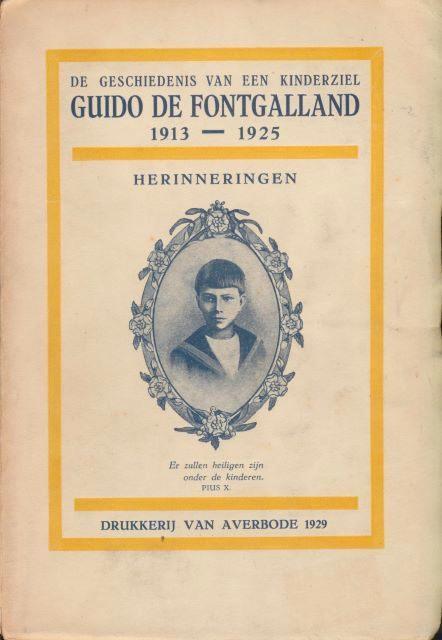 (r3) Guido de Fontgalland 1913-1925, Livres, Religion & Théologie, Utilisé, Envoi